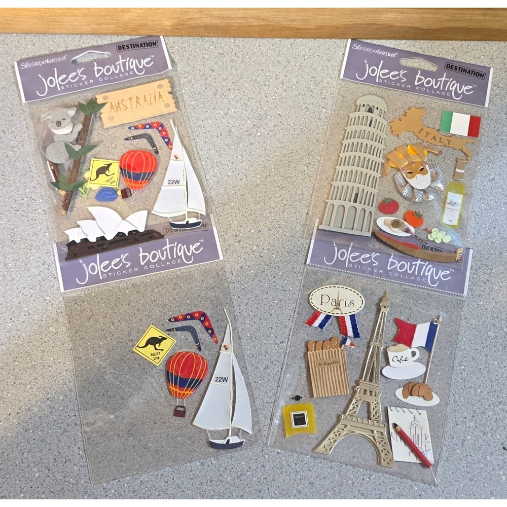Jolee's Boutique Destination Dimensional Scrapbooking Stickers - Vacation Travel